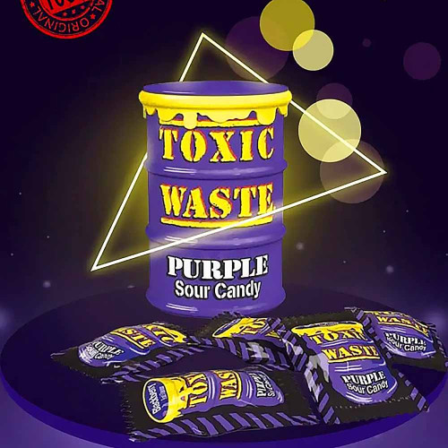 Леденцы Toxic Waste - Purple Sour Candy 42г