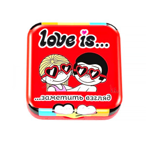 Конфеты Love is - Клубника (В форме сердца) 20г