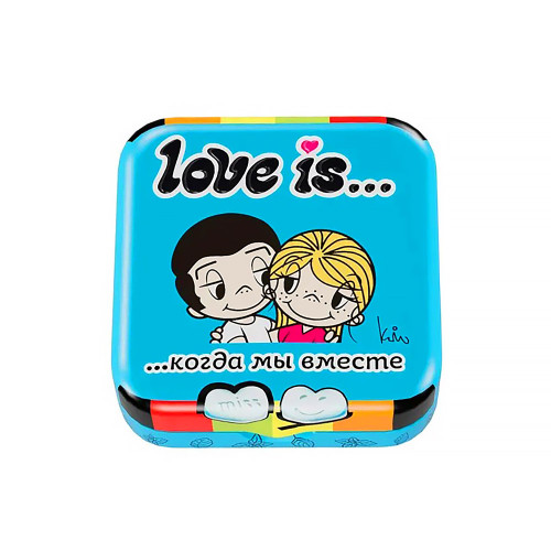 Конфеты Love is - Мята (В форме сердца) 20г