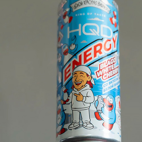 Энергетический напиток HQD Energy - Blago White Cherry (Белая вишня) 450мл