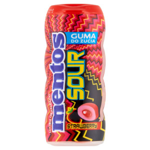 Жевательная резинка Mentos - Sour Gum Strawberry (Кислая Клубника) 30г