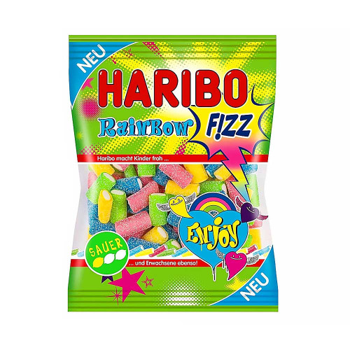 Жевательный мармелад Haribo - Rainbow Fizz (Фруктовая шипучка) 160г