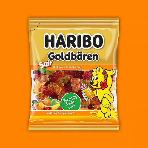 Жевательный мармелад Haribo - Saft Goldbaren (Мишки с соком) 160г