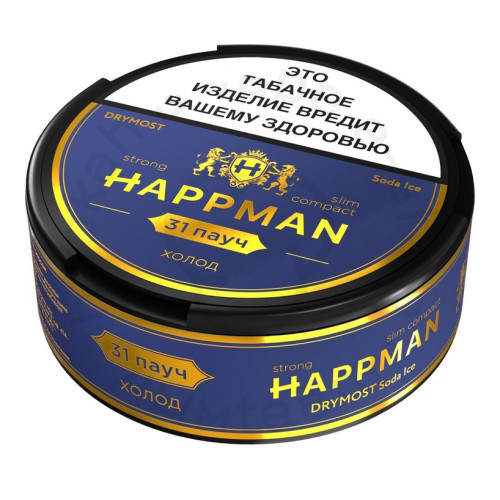 Табак жевательный HAPPMAN - Slim Strong Soda Ice (Холод) 10г