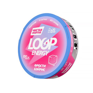 Жевательный энергетик LOOP ENERGY - FROSTY BERRIES (Мята Малина)