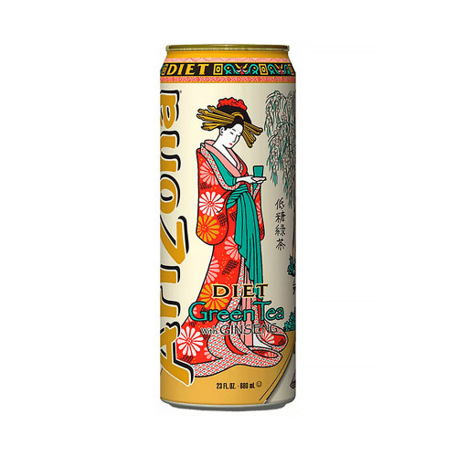 Напиток Arizona - Green Tea Ginseng and honey Diet (Зеленый чай с женьшенем и медом) 650мл