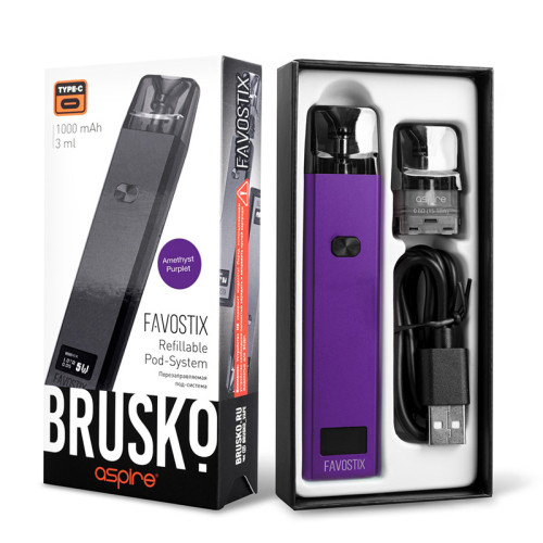 Распродажа POD-система Brusko - Favostix (Фиолетовый) 1000mAh