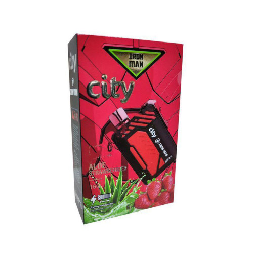 ЭС CITY 8000 – Aloe Strawberries (Алое клубника)