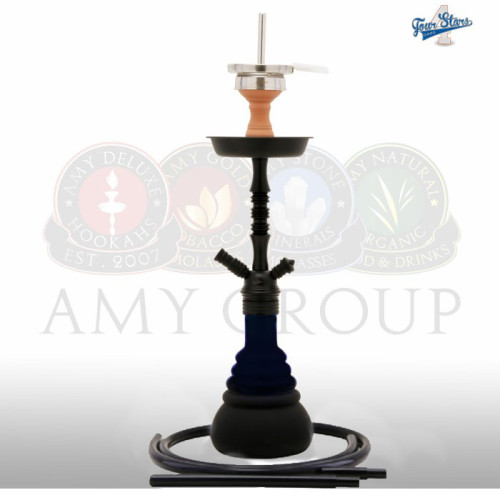 Кальян AMY Deluxe - 4 Stars 420 PSM Black Black 50см