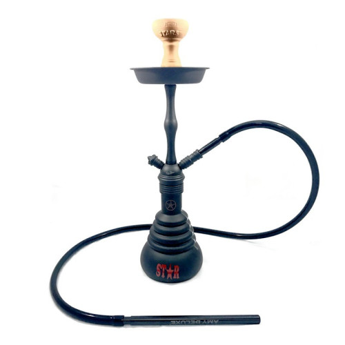Кальян AMY Deluxe - 4 Stars 440 PSM Black Black 50см