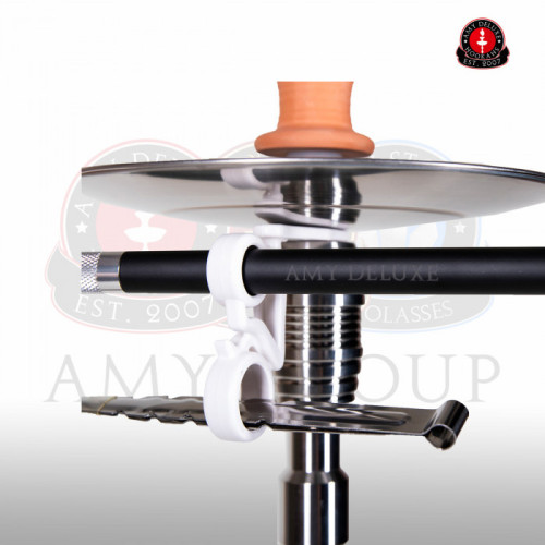 Кальян AMY Deluxe - SS06 Crystal (Dark Steel) 70см