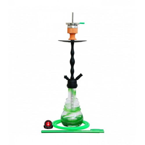 Кальян AMY Deluxe - 630-02 Black Green (Glorious) 70см