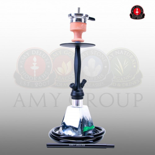 Кальян AMY Deluxe - 038R Black (I Need You) 50см