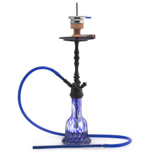 Кальян AMY Deluxe - 043 Black Blue (Luxus Shisha)75см