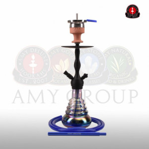 Кальян AMY Deluxe - 470R Blue (Small Rips) 50см