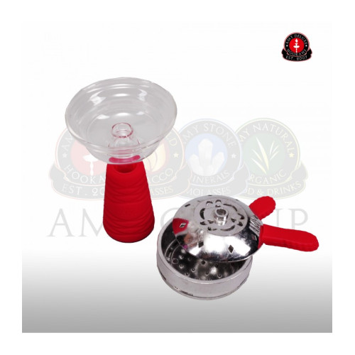 Кальян AMY Deluxe - SS09R Crystal (STICK STEEL) 75см