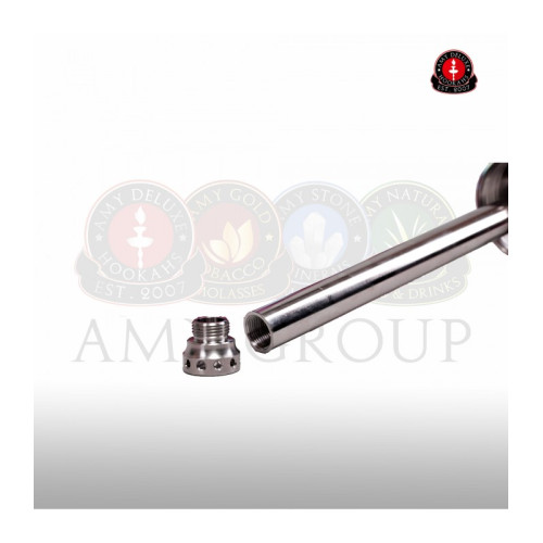 Кальян AMY Deluxe - SS09R Crystal (STICK STEEL) 75см