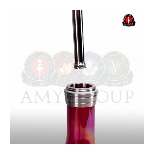 Кальян AMY Deluxe - SS09R Crystal (STICK STEEL) 75см