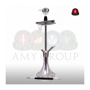Кальян AMY Deluxe - SS09R Crystal (STICK STEEL) 75см