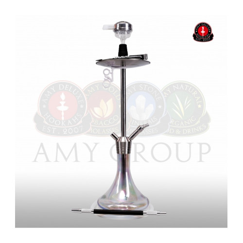 Кальян AMY Deluxe - SS09R Crystal (STICK STEEL) 75см