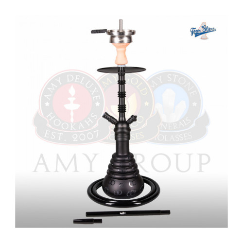 Кальян AMY Deluxe - 4 Stars 460 PSM Black Black 50см