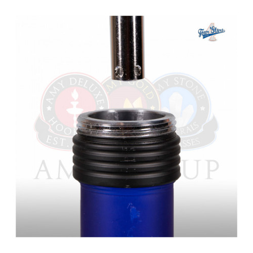 Кальян AMY Deluxe - 4 Stars 460 PSM Black Blue 50см