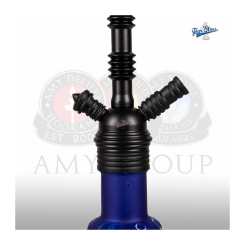 Кальян AMY Deluxe - 4 Stars 460 PSM Black Blue 50см