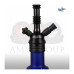 Кальян AMY Deluxe - 4 Stars 460 PSM Black Blue 50см