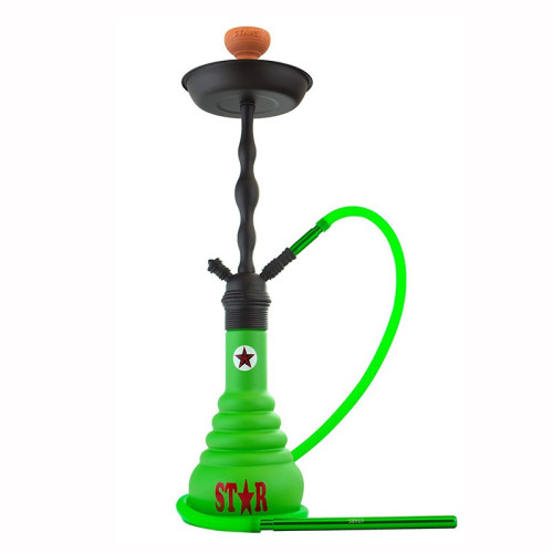 Кальян AMY Deluxe - 4 Stars 630 Black Green 70см