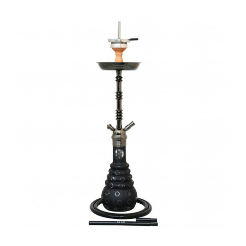 Кальян AMY Deluxe - 4 Stars 640 PSM Black Black - 75см