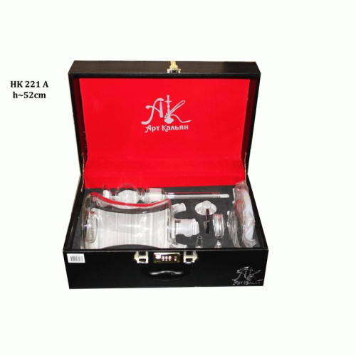 Кальян Seven Star - HK-221A (фабула в кейсе) 50см (с колбой)