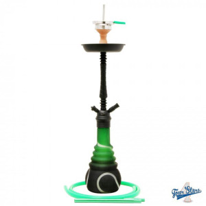 Кальян AMY Deluxe - 4 Stars 650 PSM Black Green 70см