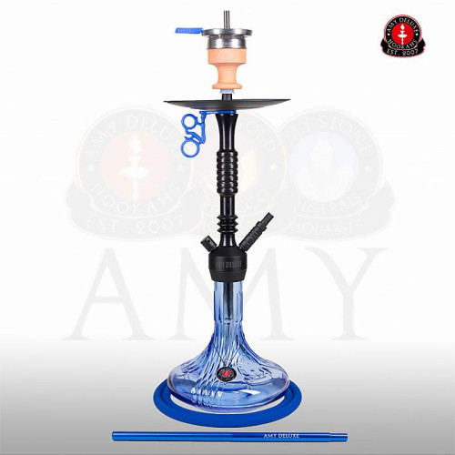 Кальян AMY Deluxe - 085.01 BK-BK-BU Alu Claw 70см