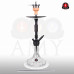 Кальян AMY Deluxe - 085.01 BK-BK-BU Alu Claw 70см