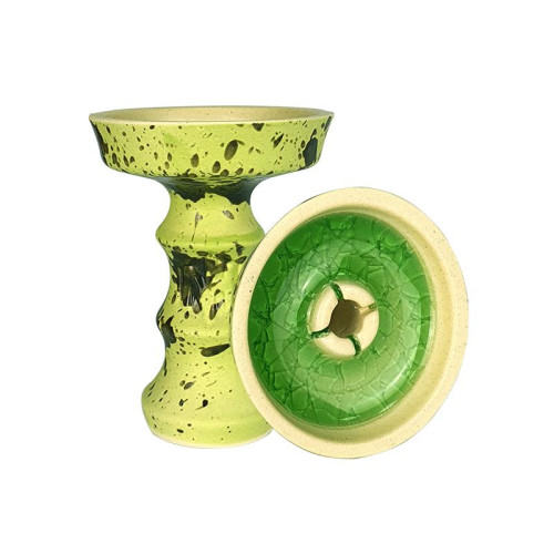 Чаша NJN Hookah Lotus Matt Салатовая с пятнами матовая Фанел