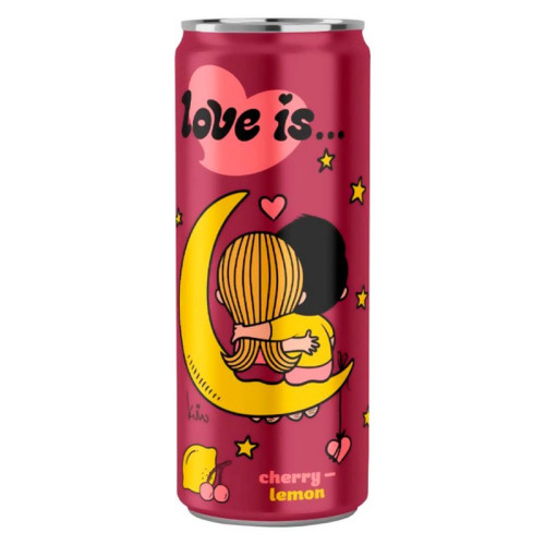 Распродажа Напиток газ. Love is Вишня-Лимон (Бордовый) 330мл