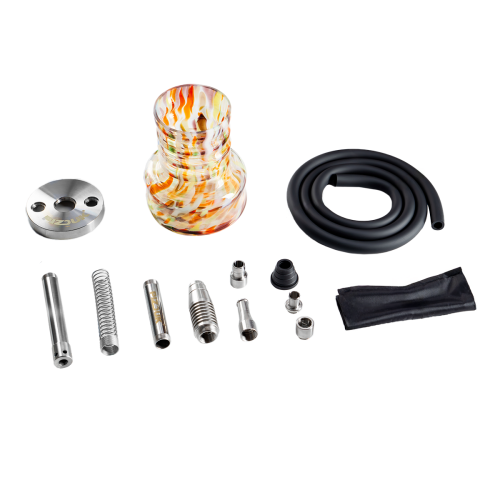 Кальян Pizduk Hookah - (black-bag) цветная колба 20см