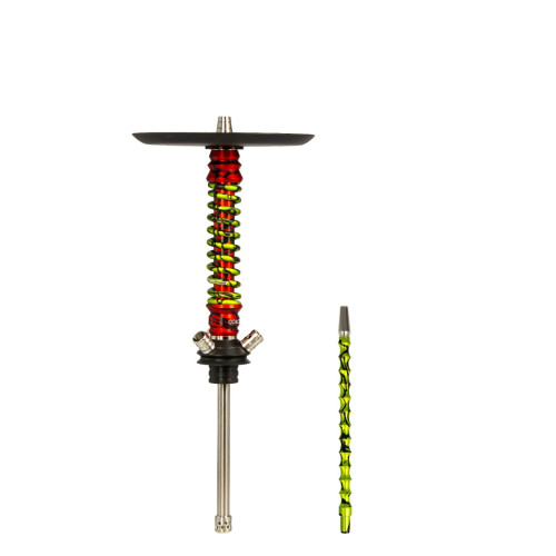 Шахта Mamay Customs - Coilovers MINI красный сплеш-салатовый сплеш (без колбы)