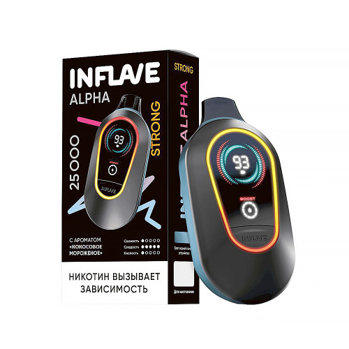 ЭС INFLAVE ALPHA STRONG 25000 – Кокосовое мороженое
