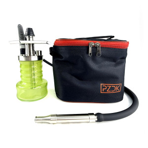 Кальян Pizduk Hookah - PRO Black-bag 20см (Салатовая колба)