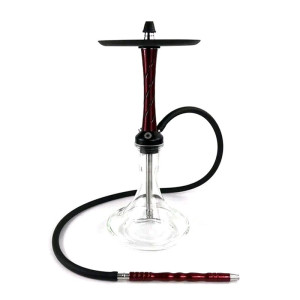 Шахта Vortex Hookah - Hurricane Dark Red 55см (шахта шланг мундштук уплотинители)