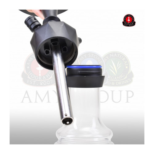 Кальян AMY Deluxe - 064 PSM BK-BK 65см