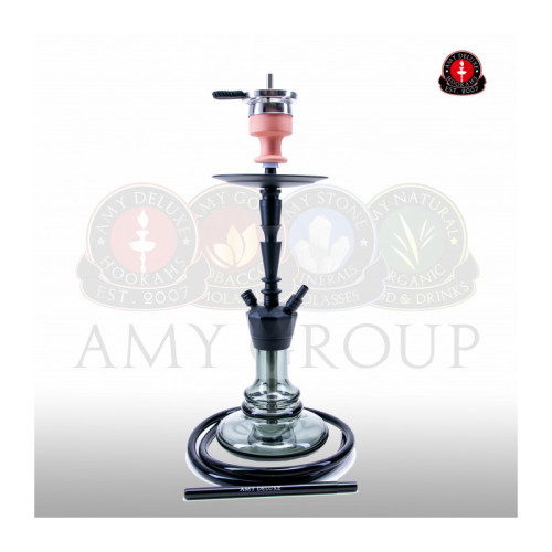 Кальян AMY Deluxe - 064 PSM BK-BK 65см