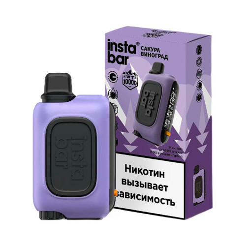 ЭС PLONQ INSTABAR 10000 – Сакура Виноград
