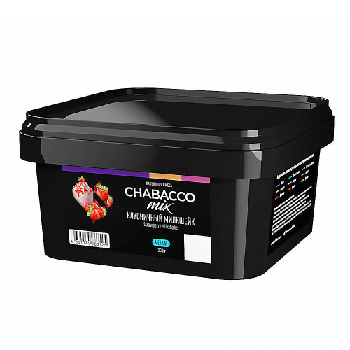 Смесь Chabacco Mix MEDIUM 200г - Strawberry Milkshake (Клубничный милкшейк)