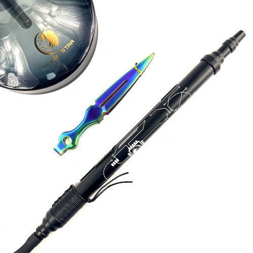 Кальян Seven Star - TH-32-2 SANSARA CYBER Black 76см (полный комплект)