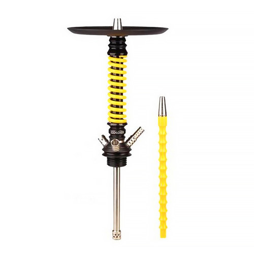 Шахта Mamay Customs - V3 №12 MINI Coilovers черный желтый 50см (шахта шланг мундштук)