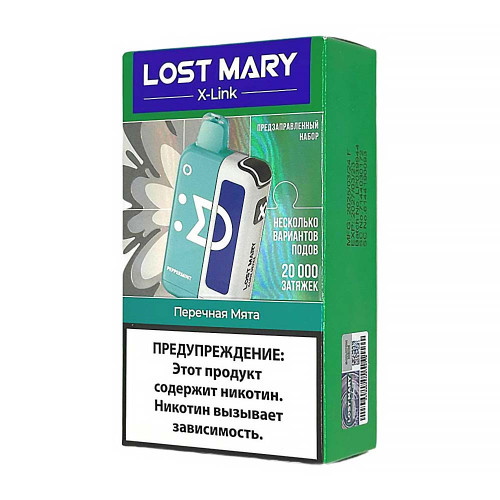 ЭС LOST MARY X-Link + картридж 20000 – Перечная мята