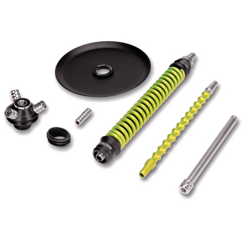 Шахта Mamay Customs - Coilovers чёрно-салатовый лак (без колбы)
