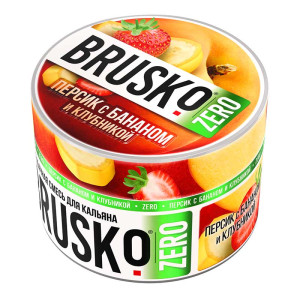 Смесь BRUSKO Zero 50г - Персик с бананом и клубникой